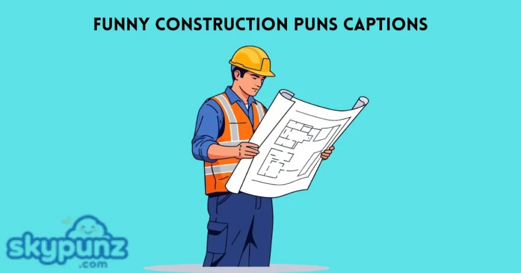 Funny Construction Puns Captions