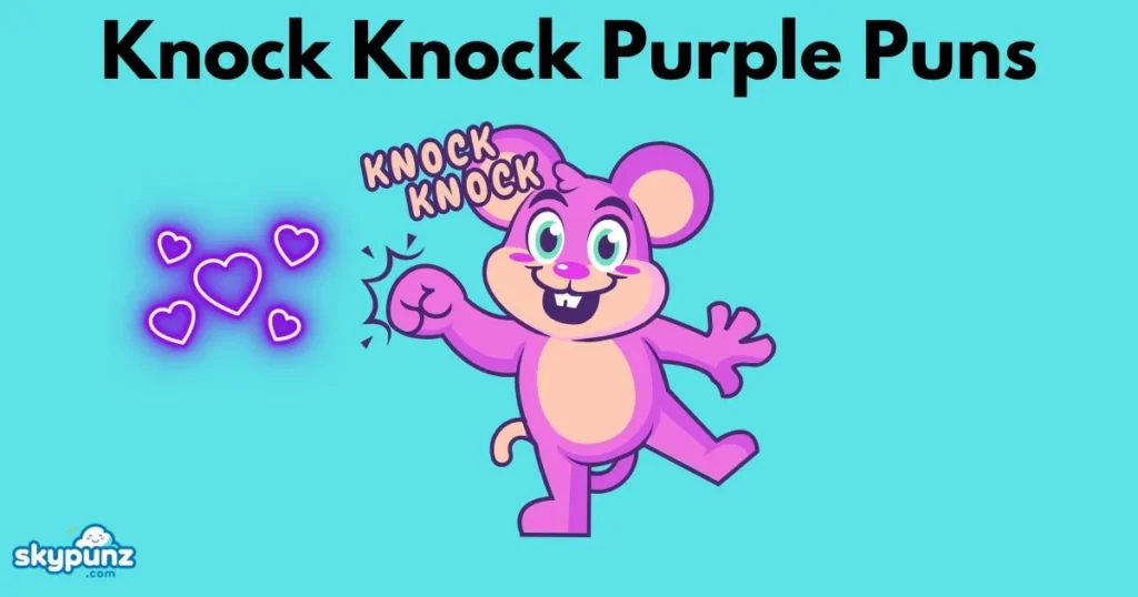 Knock Knock Purple Puns