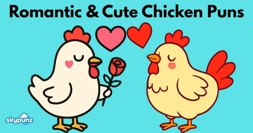 Romantic And Cute Chicken Puns