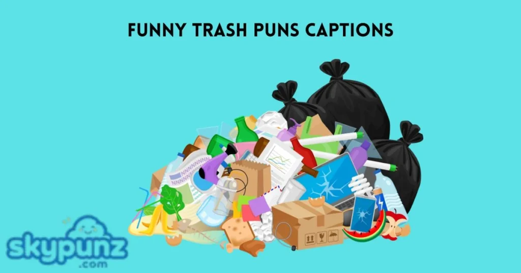 Funny Trash Puns Captions